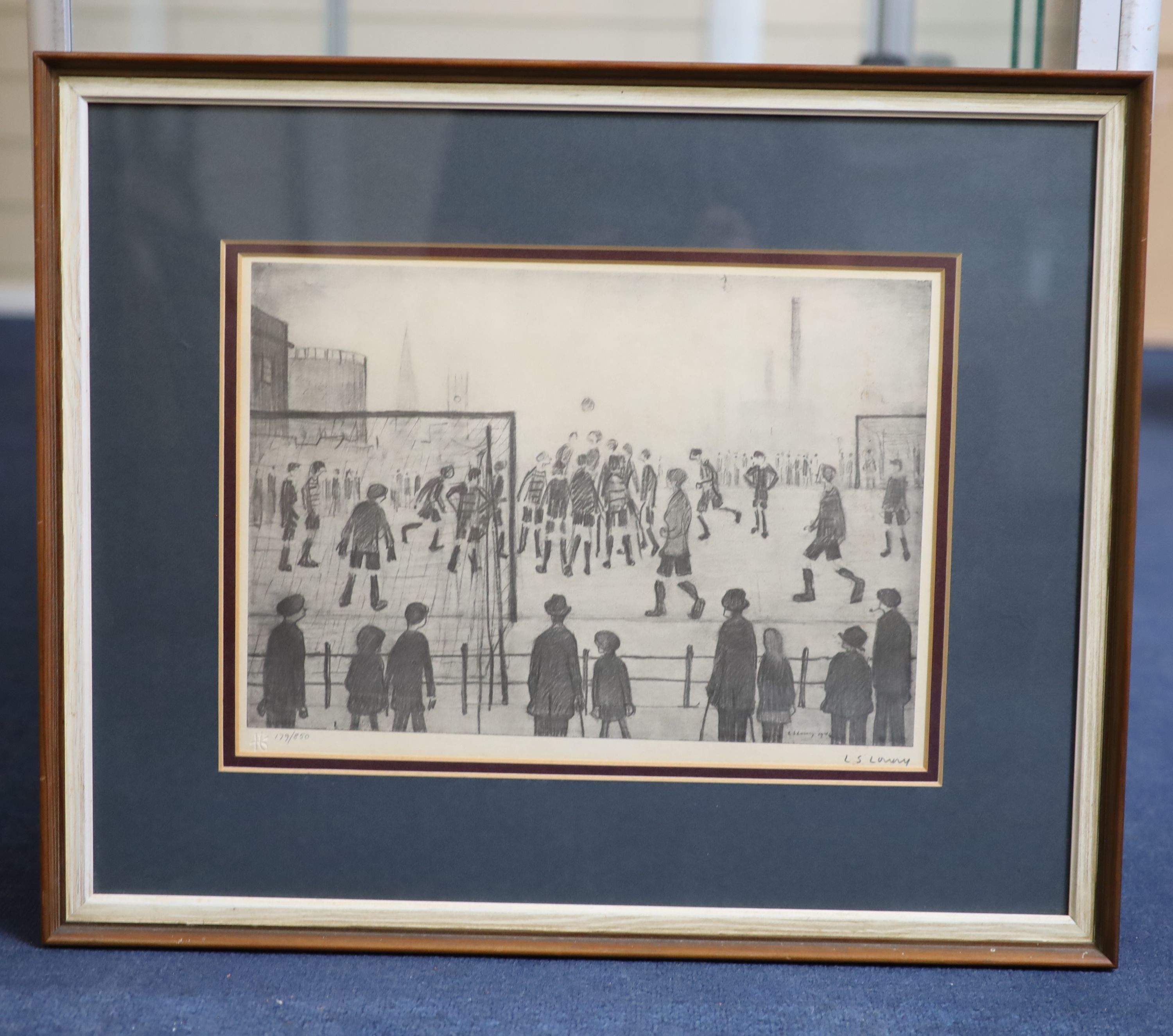 Laurence Stephen Lowry (1887-1976), The Football Match, 25 x 36cm.